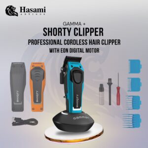 GAMMA+ SHORTY CLIPPER PROFESSIONAL CORDLESS HAIR CLIPPER WITH EON DIGITAL MOTOR