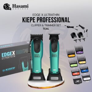 Kiepe - Professional Edge X Ultrathin Clipper & Trimmer Set - Teal
