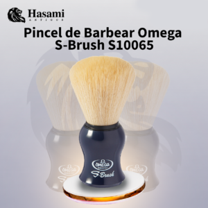 Pincel de Barbear Omega S-Brush S10065 – Sintético (Disponível em 2 Cores)